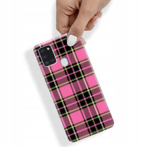 Etui do SAMSUNG A21s Case W Kratkę Kratka Wzory