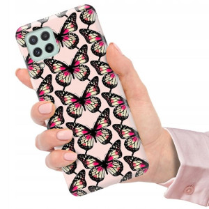 Etui do SAMSUNG A22 4G Case Flower Kwiaty Wzory