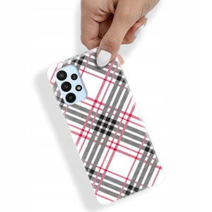 Etui do SAMSUNG A23 4G Case W Kratkę Kratka Wzory