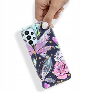 Etui do SAMSUNG A23 5G Case Butterfly Motyle Wzory
