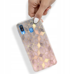 Etui do SAMSUNG A40 Marmurki Obudowa Case Wzory