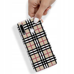 Etui do SAMSUNG A70e Case W Kratkę Kratka Wzory