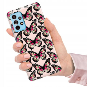 Etui do SAMSUNG A73 5G Case Flower Kwiaty Wzory