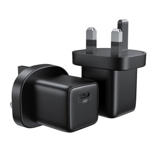 Joyroom mała szybka ładowarka USB Typ C PD 25W wtyczka UK czarny (L-P251)