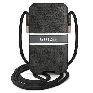 Guess Torebka GUPHL4GDGR 6,7" szary/grey hardcase 4G Stripe