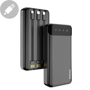 Dudao pojemny powerbank z 3 wbudowanymi kablami 20000mAh USB Typ C + micro
