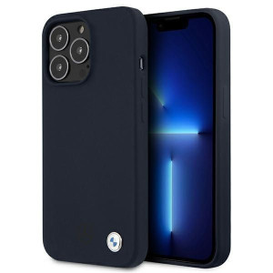 Etui BMW BMHCP13XSILNA iPhone 13 Pro Max 6,7" granatowy/navy hardcase Silic