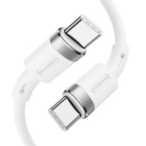 Joyroom wytrzymały kabel USB Typ C - USB Typ C 3A 1,8m biały (S-1830N9)