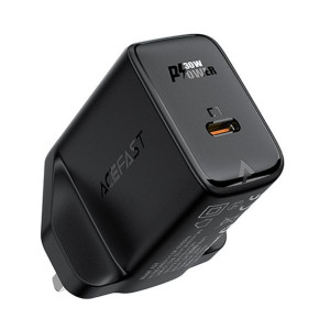 Acefast ładowarka sieciowa GaN (wtyczka UK) USB Typ C 30W, Power Delivery,