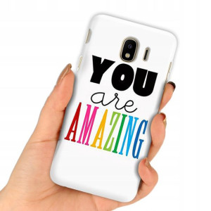 Etui do SAMSUNG J4 2018 Case Modne Napisy Wzory