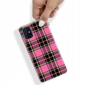 Etui do SAMSUNG M31S Case W Kratkę Kratka Wzory