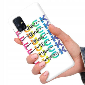 Etui do SAMSUNG M51 Case Modne Top Napisy Wzory