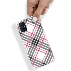 Etui do SAMSUNG M51 Obudowa W Kratkę Kratka Wzory