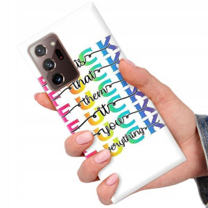 Etui do SAMSUNG NOTE 20 PLUS Modne Napisy Wzory