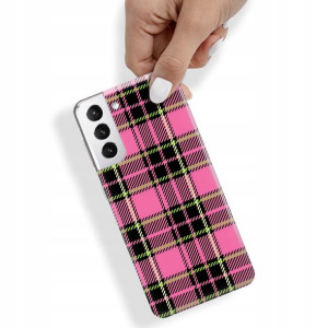 Etui do SAMSUNG S21 PLUS 5G W Kratkę Kratka Wzory