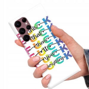 Etui do SAMSUNG S22 ULTRA Case Modne Napisy Wzory