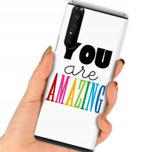 Etui do SONY XPERIA 1 II Case Modne Napisy Wzory
