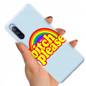 Etui do SONY XPERIA 10 III Case Modne Napisy Wzory