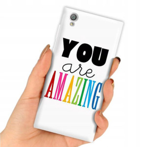 Etui do SONY XPERIA L1 Case Modne Top Napisy Wzory