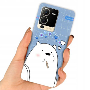 Etui do VIVO S15 5G Case Bare Bears Misie Wzory