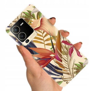Etui do VIVO S15 Obudowa Kwiaty Flower Top Wzory