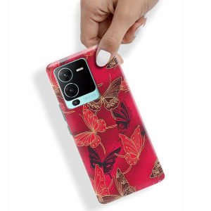 Etui do VIVO S15 PRO Case Butterfly Motyle Wzory