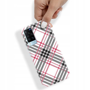 Etui do VIVO X60 Obudowa W Kratkę Kratka Top Wzory