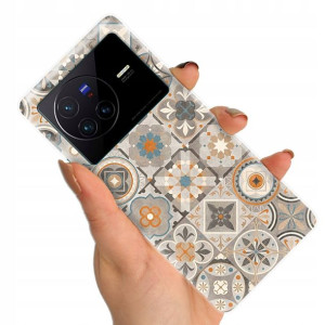 Etui do VIVO X80 Obudowa Kwiaty Flower Top Wzory