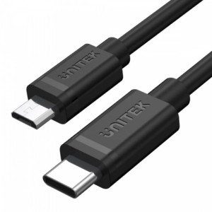 Unitek przewód USB Typ-C do microUSB 1M Y-C473BK