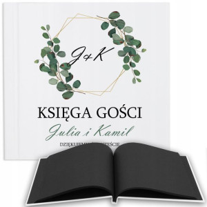 Księga Gości na Wesele Album BIAŁY CZARNE STRONY