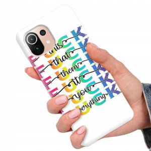 Etui do XIAOMI Mi 11 LITE 4G Modne Napisy Wzory