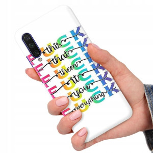 Etui do XIAOMI MI 9 LITE Case Modne Napisy Wzory