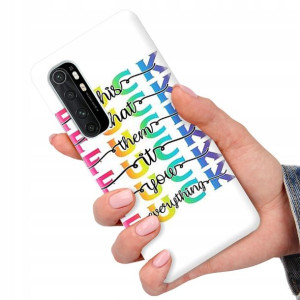 Etui do XIAOMI MI NOTE 10 LITE Modne Napisy Wzory