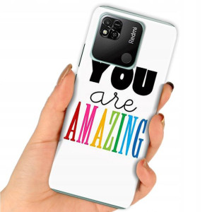Etui do XIAOMI REDMI 10A Case Modne Napisy Wzory