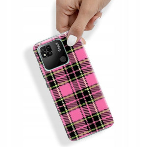 Etui do XIAOMI REDMI 10A W Kratkę Kratka Top Wzory