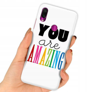 Etui do XIAOMI REDMI NOTE 7 Modne Napisy Top Wzory