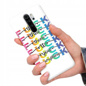 Etui do XIAOMI REDMI NOTE 8 PRO Modne Napisy Wzory