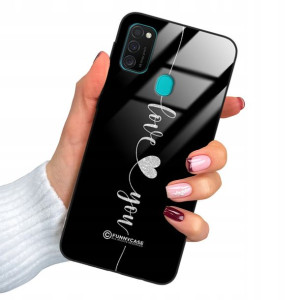 Etui Glass BROKAT do SAMSUNG M21 Case Modne Wzory