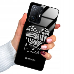 Etui Glass Brokat do XIAOMI 11T Case Modne Wzory