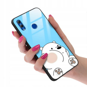 Etui Glass do HUAWEI HONOR 10 LITE Bears Top Wzory