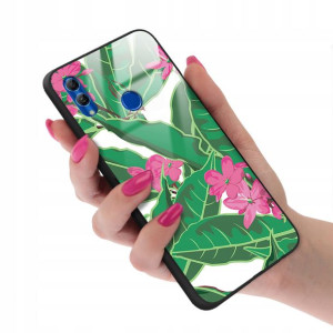 Etui GLASS do HUAWEI HONOR 10 LITE Kwiatowe Wzory