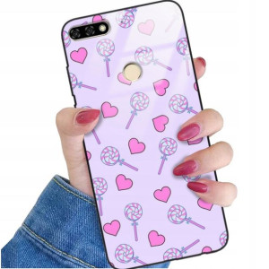 Etui Glass do HUAWEI HONOR 7A Case Słodkie Wzory