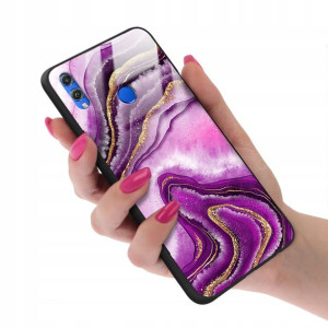 Etui Glass do HUAWEI HONOR 8X Case Marble Wzory