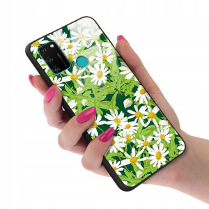 Etui GLASS do HUAWEI HONOR 9A Kwiaty Spring Wzory