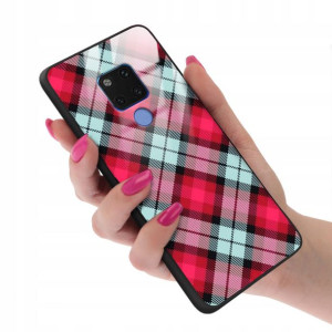 Etui GLASS do HUAWEI MATE 20 Kratka W Kratkę Wzory