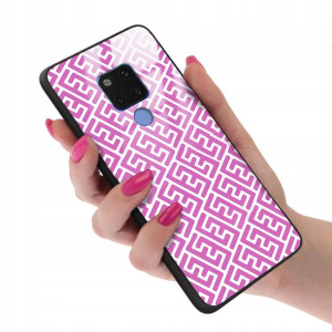Etui GLASS do HUAWEI MATE 20 Kwiaty Wiosenne Wzory