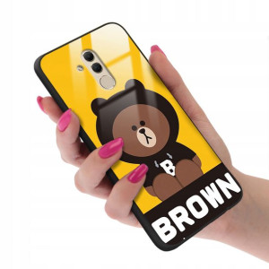 Etui Glass do HUAWEI MATE 20 LITE Bare Bears Wzory