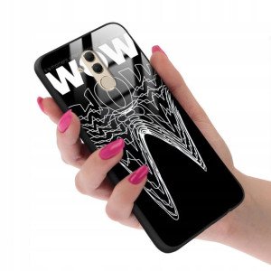 Etui Glass do HUAWEI MATE 20 LITE Black Top Wzory