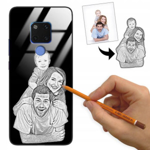 Etui Glass do HUAWEI MATE 20 Rysunek Własne Foto