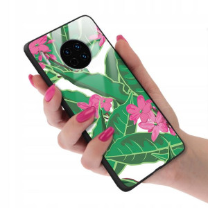 Etui GLASS do HUAWEI MATE 30 Kwiaty Wiosenne Wzory
